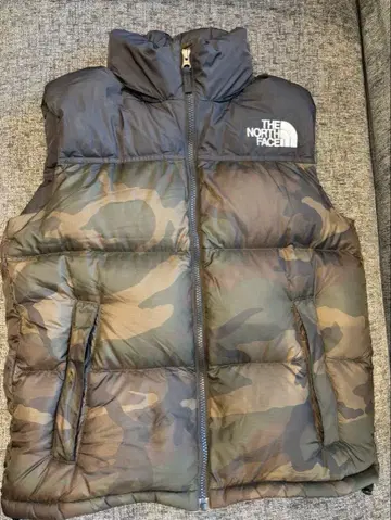 THE NORTH FACE 다운 베스트 M 카모플라쥬