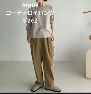 argue 아규/코듀로이 팬츠 CAMEL Size2