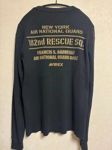 AVIREX/아비렉스 와플T셔츠 긴팔