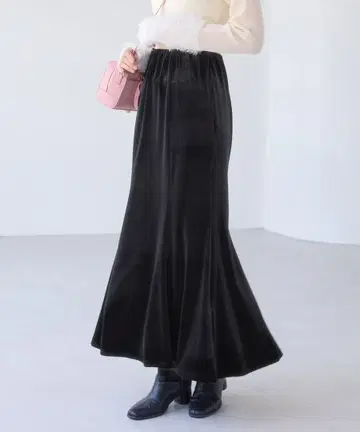 [ 미사용 ] VIS 벨로아 내로우 스커트