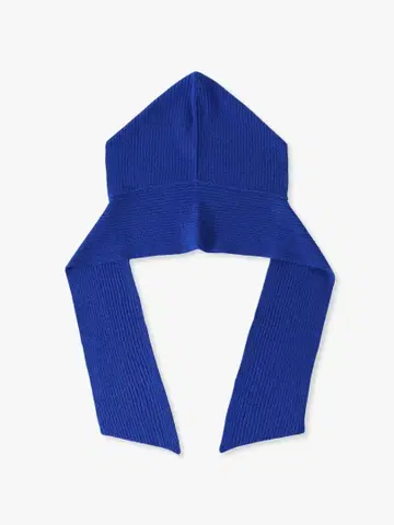 론 헤르만 파랑 리브 후드 부착 머플러