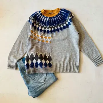 새상품급 EVEXbyKRIZIA 페어아일 니트