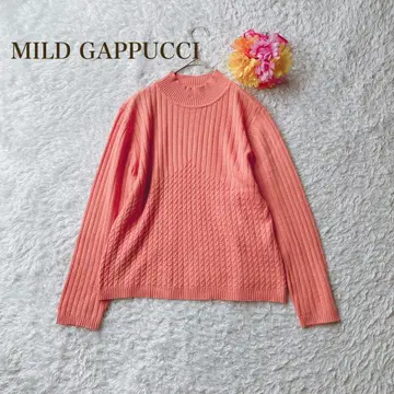 MILD GAPPUCCI [ M ] 하이넥 니트 캐시미어 캐주얼 선명한