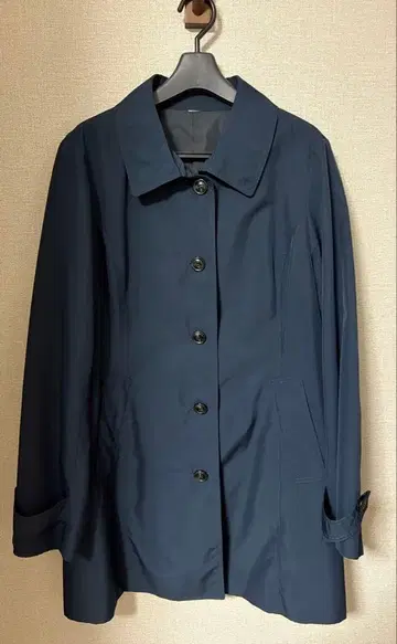 네이비 스텐카라 코트 LL