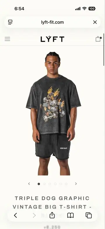 LYFT TRIPLE DOG GRAPHIC VINTAGE T-SHIRT