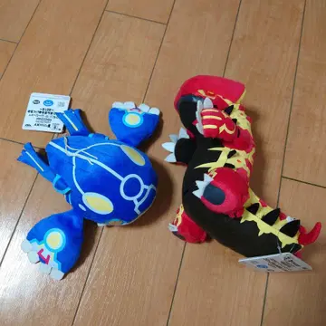 포켓몬 원시 가이오가 원시 그란돈 봉제 인형 2015년 2개 세트