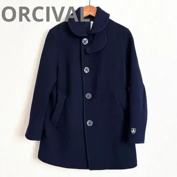 ORCIVAL 오르치발 울 코트 피코트 네이비 사이즈0