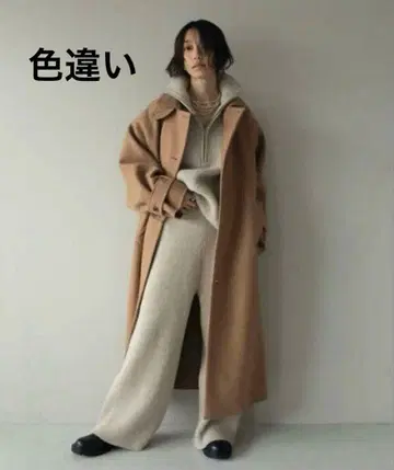 ETRE TOKYO 에트레토쿄 밀리터리 롱 리버 코트 그레이