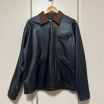 Backers (백커스) 인조 가죽 봄버 자켓 - 사이즈 L