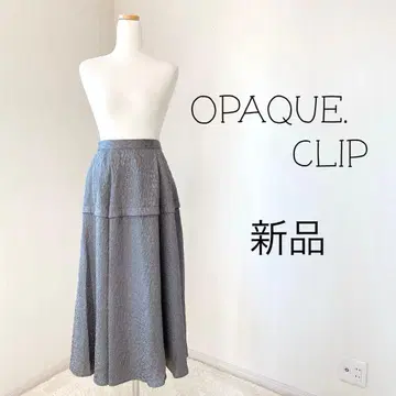OPAQUE. CLIP 그레이 플레어 스커트 새상품