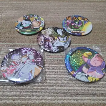 드래곤볼 캔뱃지 5개 세트