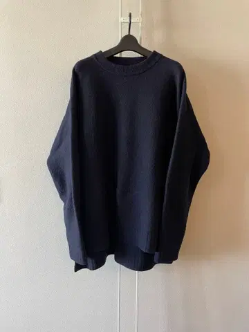 질 샌더 네이비 오버 사이즈 스웨터