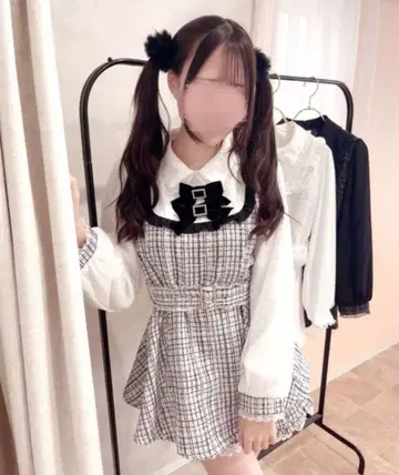 Pal elfy 파르엘피 리본 레이스 트위드 콤비네존 모에냐짱