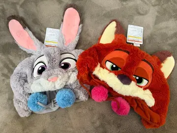 디즈니 리조트 주토피아 닉 주디 팬캡 세트