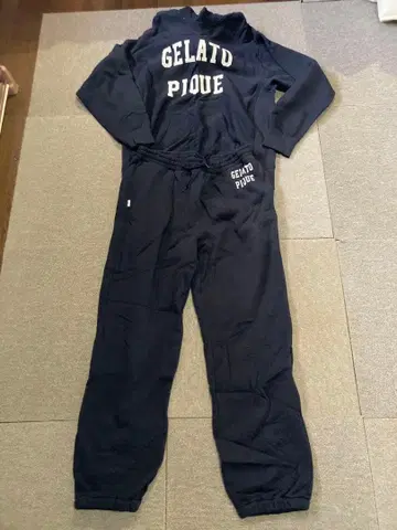 GELATO PIQUE 후드 부착 셋업 M 네이비