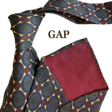GAP 갭 기하학 패턴 올 패턴 원형 패턴 베이지 네이비 보르도 넥타이