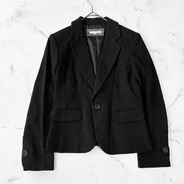 새상품급 anyFAM 애니팜 트위드 라메 블랙 테일러드 자켓 L