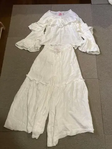 gelato pique 화이트 룸웨어 세트 사이즈 F