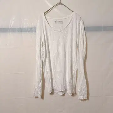 새상품급 Eddie Bauer 여성용 긴팔 T셔츠 [ L ] 화이트