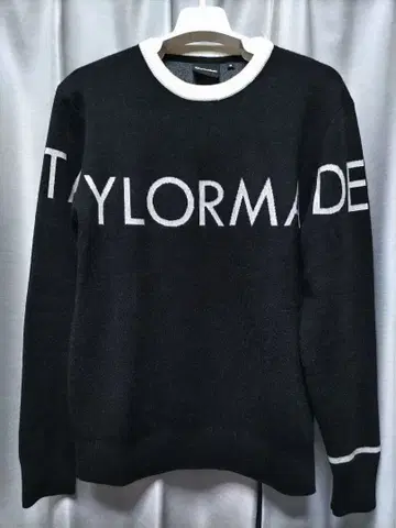 테일러메이드 니트 스웨터 울 혼방 블랙