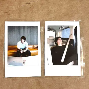 타카노 아키라 매니지먼트 사진 폴라로이드 2장 세트