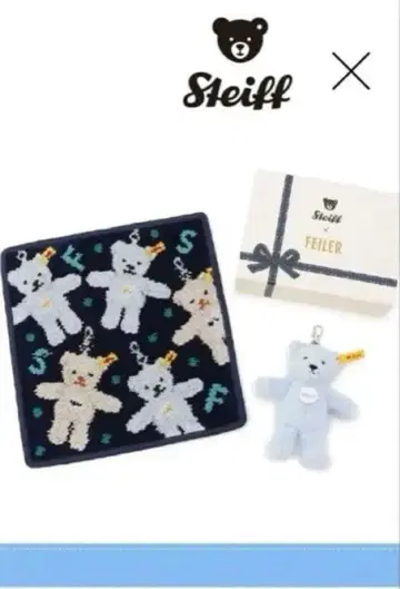 슈타이프 페이러 테디베어 키링 세트