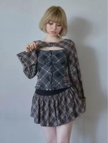 andmary Nancy check set up black