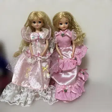 리카짱 인형과 드레스 2장