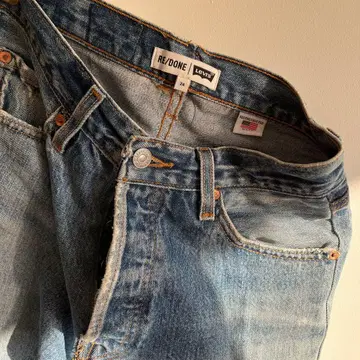 Levis 플레어컷 라이트 블루 데님