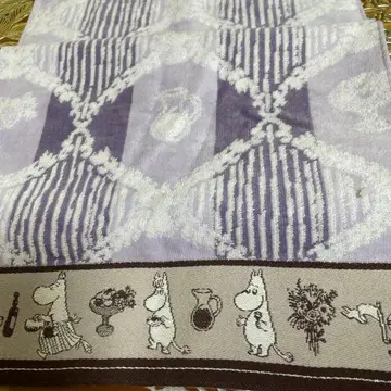 MOOMIN 무민 캐릭터 타월 고급 튼튼함 은색 술 장식