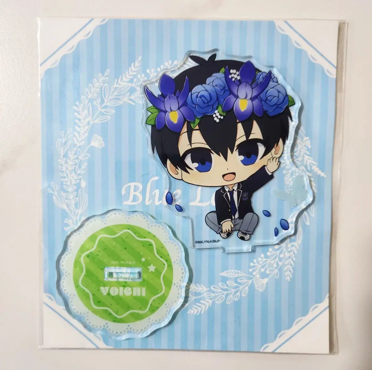 Bluelock Isagi Yoichi Chibi Chibi Flower Crown Acrylic