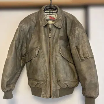 지퍼 달린 가죽 자켓 / 남성용