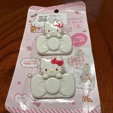 헬로키티 마그넷 클립 레트로 화이트 해외 새상품 미사용 미개봉