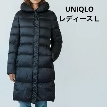 유니클로 여성용 L 울트라 라이트 다운 롱 다운 자켓