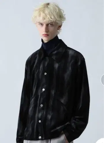 HARE 셰이드 벨루어 셔츠 블랙 FREE