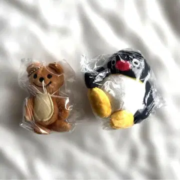 [ 미개봉 새상품 ] 핑구 가챠가챠 곰 봉제 인형 메소메소 핑구