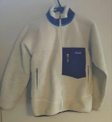 patagonia 플리스 자켓 XS 베이지 네이비