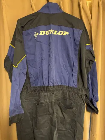 DUNLOP 오버롤 작업복 네이비 블랙