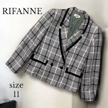 [ RIFANNE ] 체크 무늬 테일러드 자켓 사이즈 11