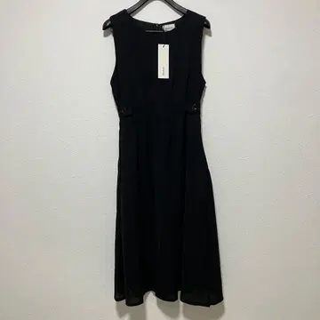 디오스프론트 디오스프론트 슬리브리스 블랙 원피스 XL