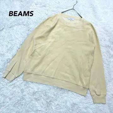[ 빔즈 ] 맨투맨 트레이닝복 베이지 M 코튼100 가을/겨울
