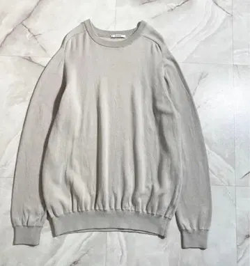 그레이 라운드넥 니트 긴팔 SLOANE 슬론