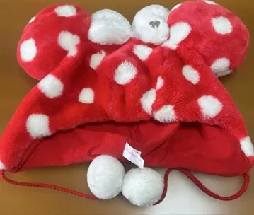 디즈니 리조트 미니 마우스 팬캡 도트 빨간색