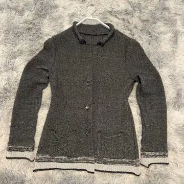 io comme io 사이즈 M(38) 그레이 니트 가디건 긴팔