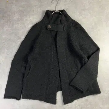 플랜테이션 알파카 블렌드 가디건 블랙 M 내추럴 캐주얼