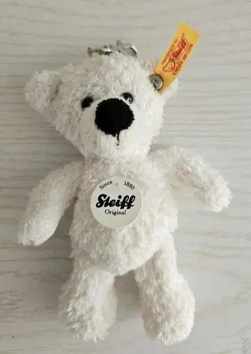 슈타이프 Steiff 테디베어 키링 화이트 로테