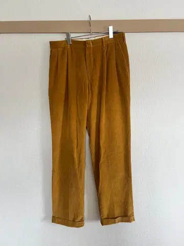 택 포함 Lands' End 코듀로이 팬츠 머스타드