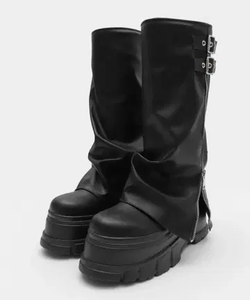 WEGO 통굽 커버 부츠 M 사이즈 블랙