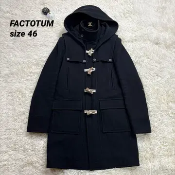 FACTOTUM 파크타움 더플 코트 아우터 46 M 블랙