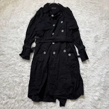 [보나조르나타] 트렌치코트 블랙 M 면 봄/가을